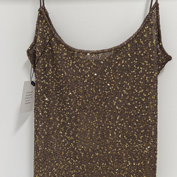 Lovers & Friends Ross’s Maxi Dress Brown Sz L - Picture 5 of 7